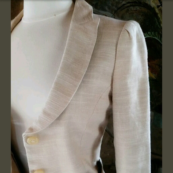 SOLD!!  R.E.D. Valentino Blazer/Jacket 42 Natural - Picture 2 of 8